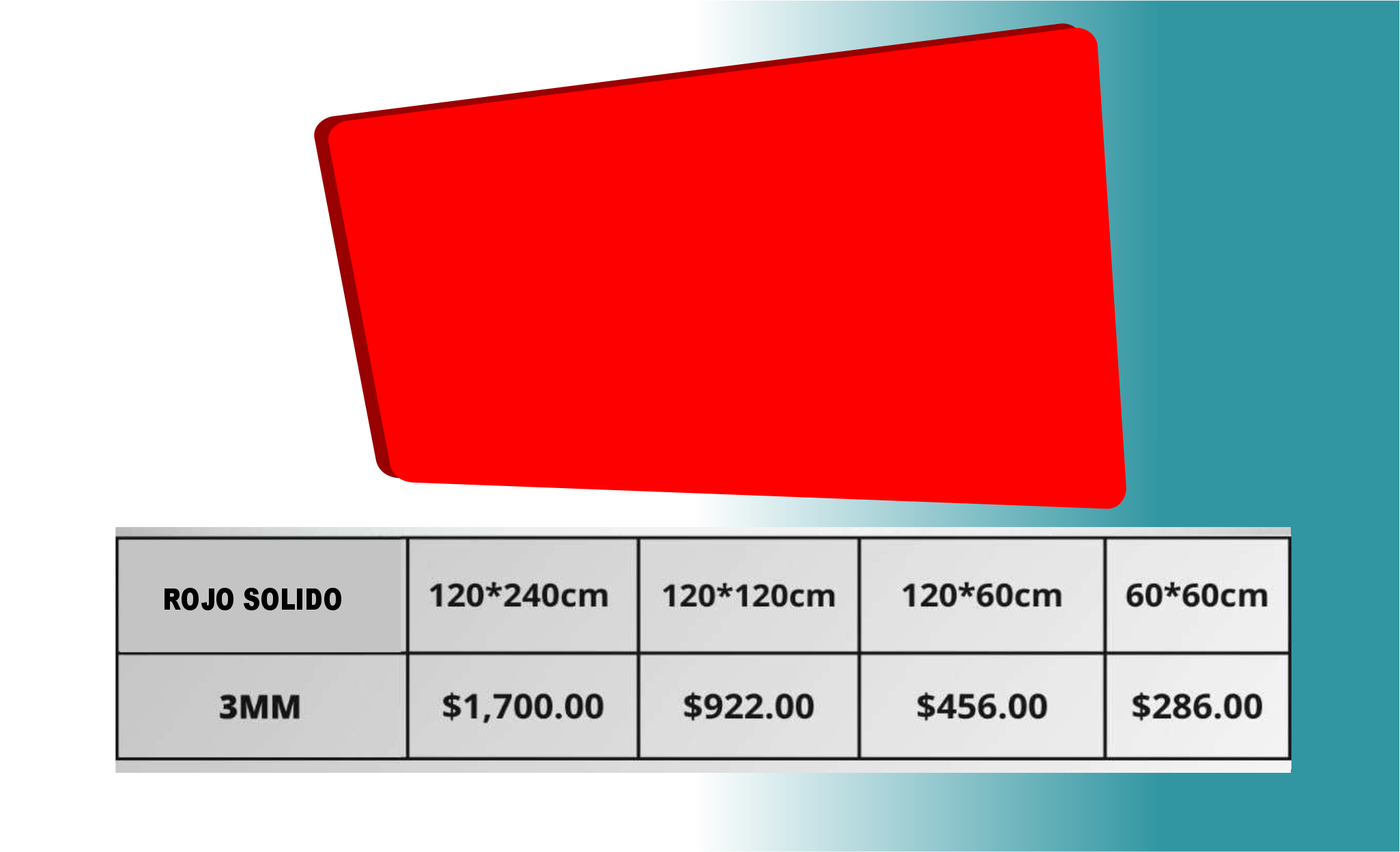 Acrílico Rojo